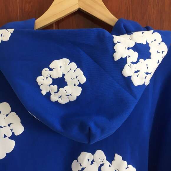 DENIM TEARS Kapok Print Hooded Sweatshirt (Size L) - Picture 6 of 7